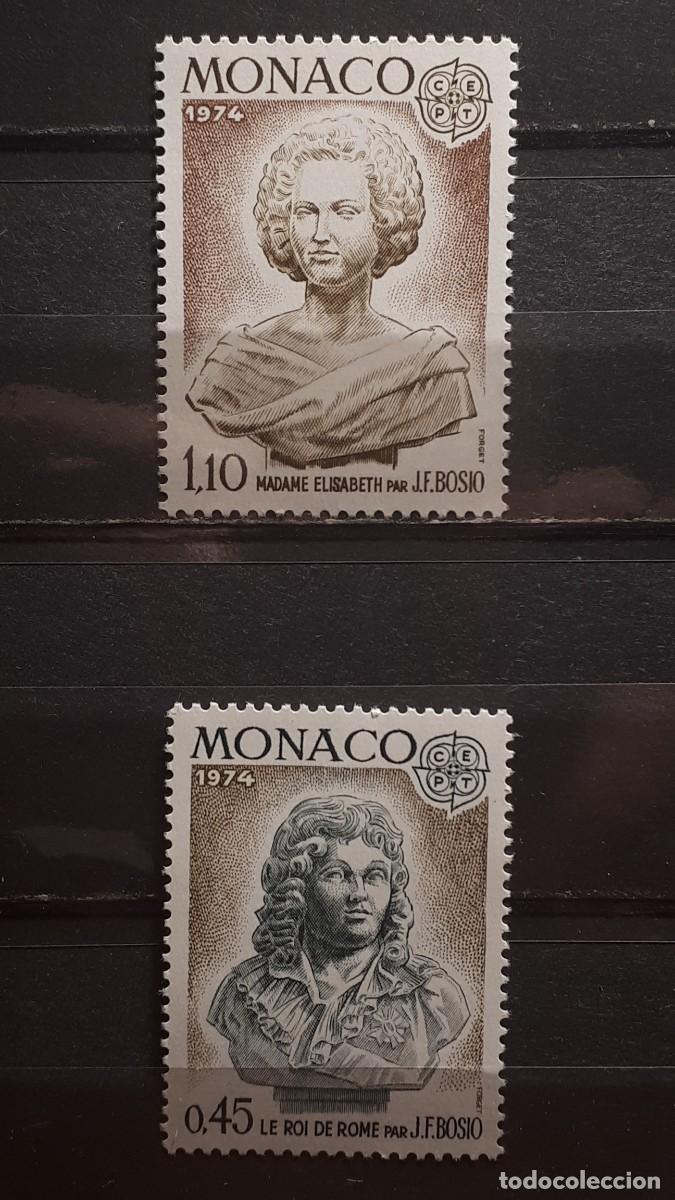 Sellos: M&Oacute;NACO. A&Ntilde;O 1974. **. YVERT 957/8 - Foto 1