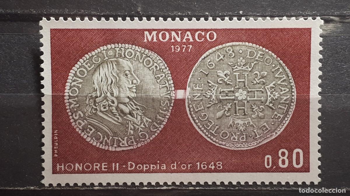 Sellos: M&Oacute;NACO. A&Ntilde;O 1977. **. YVERT 1112 - Foto 1