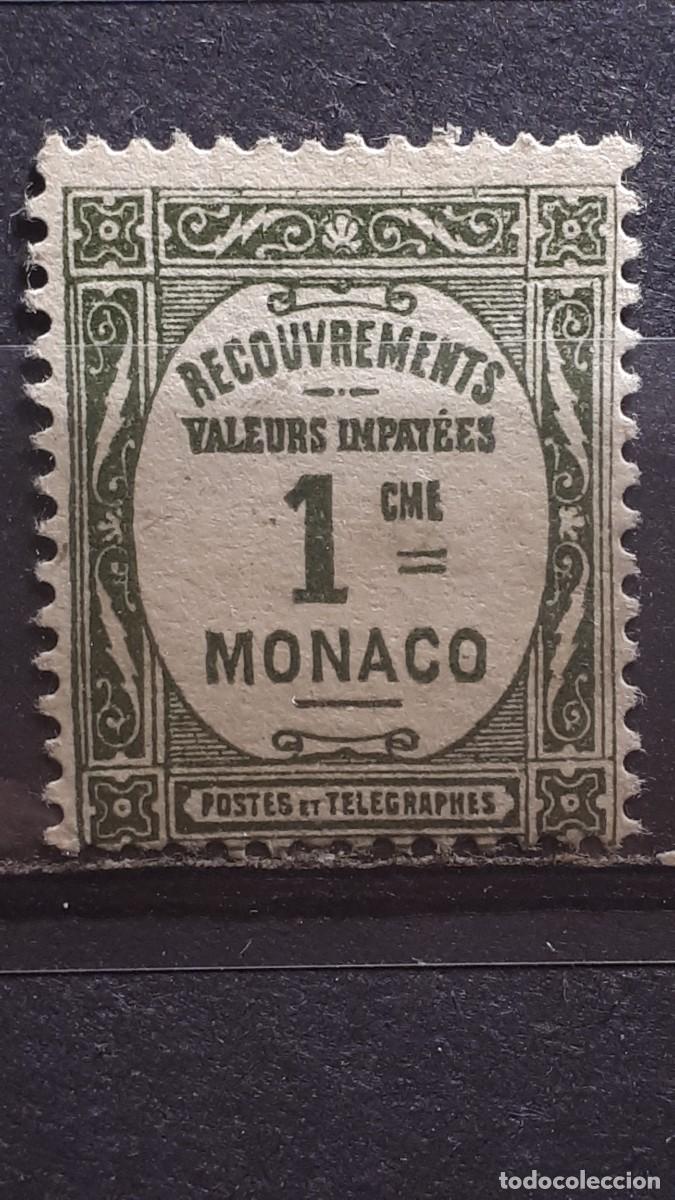 Sellos: M&Oacute;NACO. A&Ntilde;O 1924. (*). YVERT tasas 13 - Foto 1