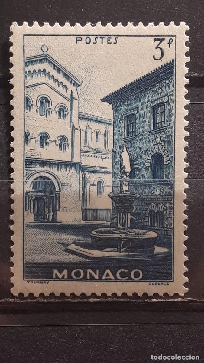 Sellos: M&Oacute;NACO. A&Ntilde;O 1951. *. YVERT 369 - Foto 1
