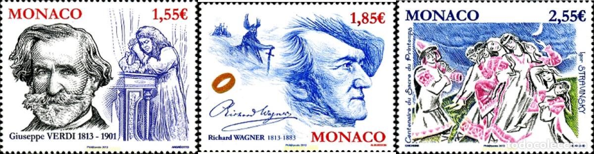 Sellos: 304020 MNH MONACO 2013 COMPOSITORES - Foto 1