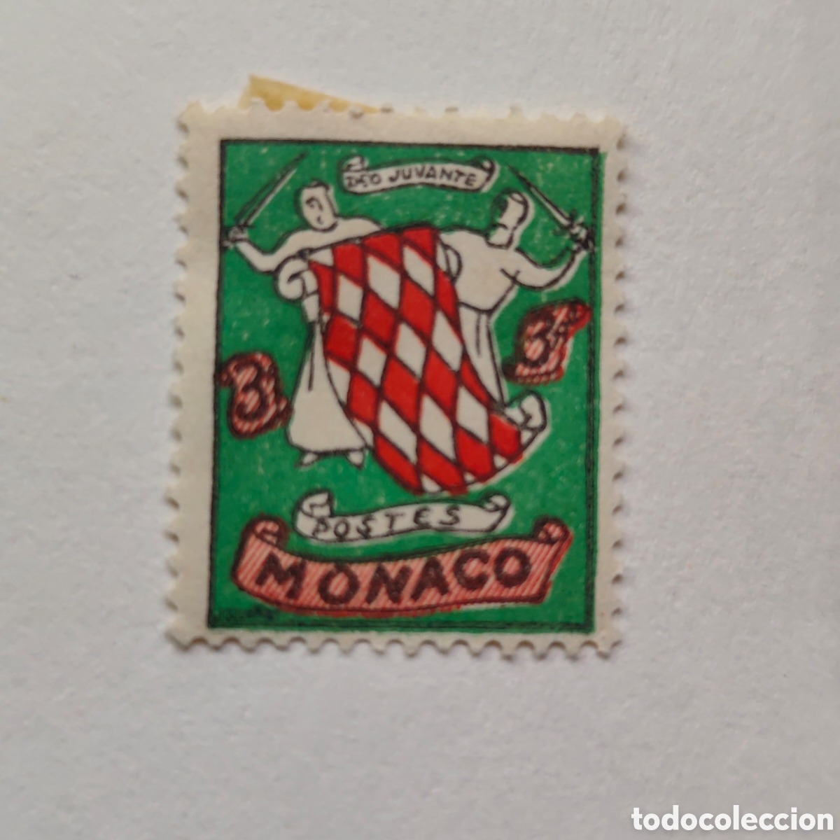 Sellos: Monaco 1954 Escudo de armas grimaldi - Foto 1
