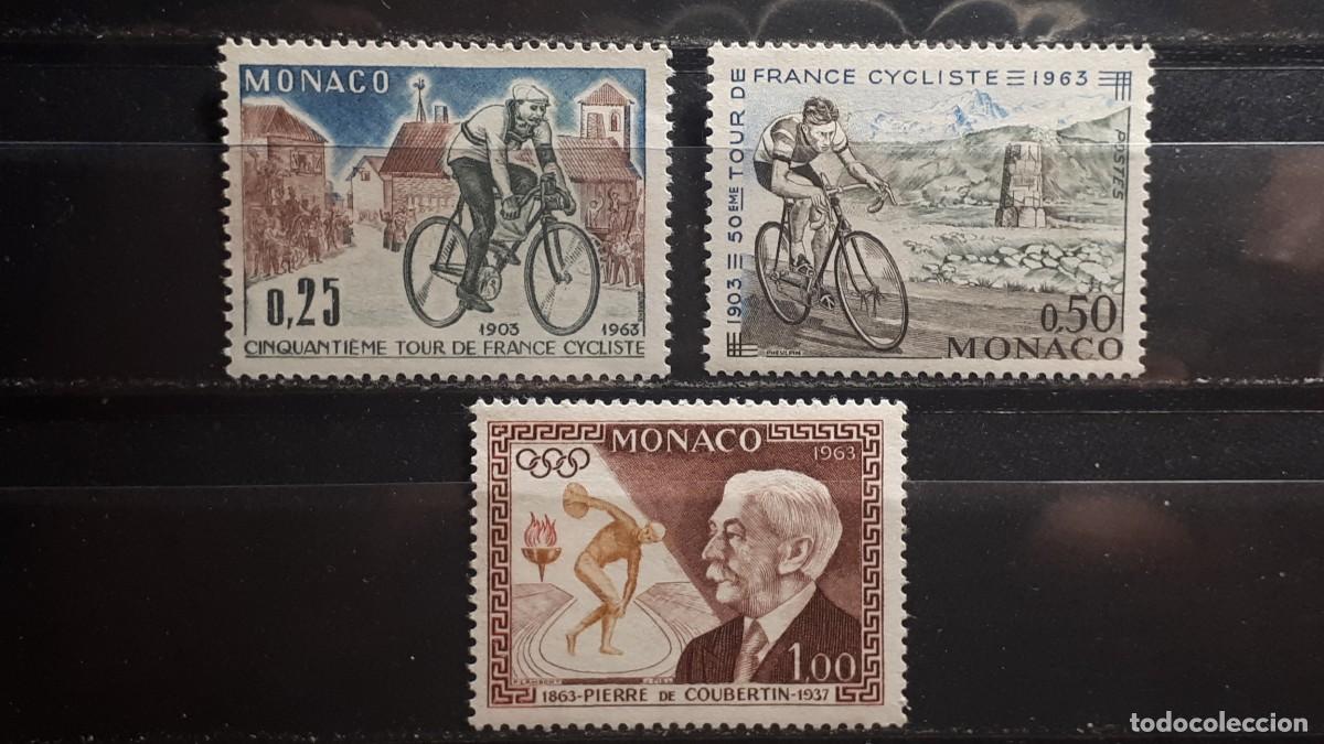 Sellos: M&Oacute;NACO. A&ntilde;o 1963. **. Yvert 633/5 - Foto 1