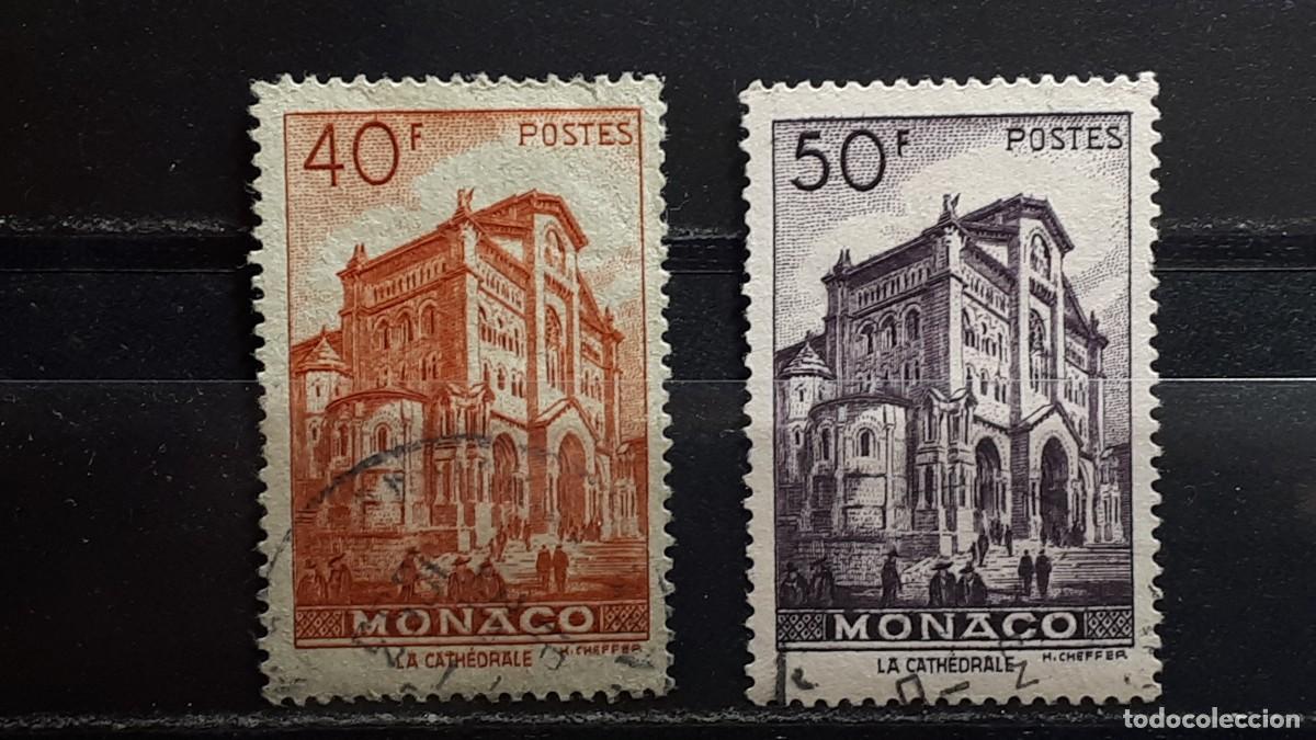 Sellos: M&Oacute;NACO. A&Ntilde;O 1948-9. &deg;.YVERT 313B/C - Foto 1