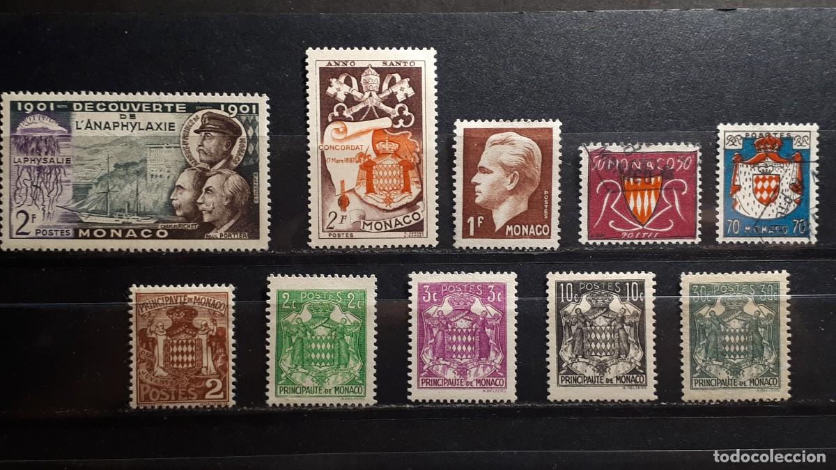Sellos: M&Oacute;NACO. &deg;/*. Lote a catalogar - Foto 1