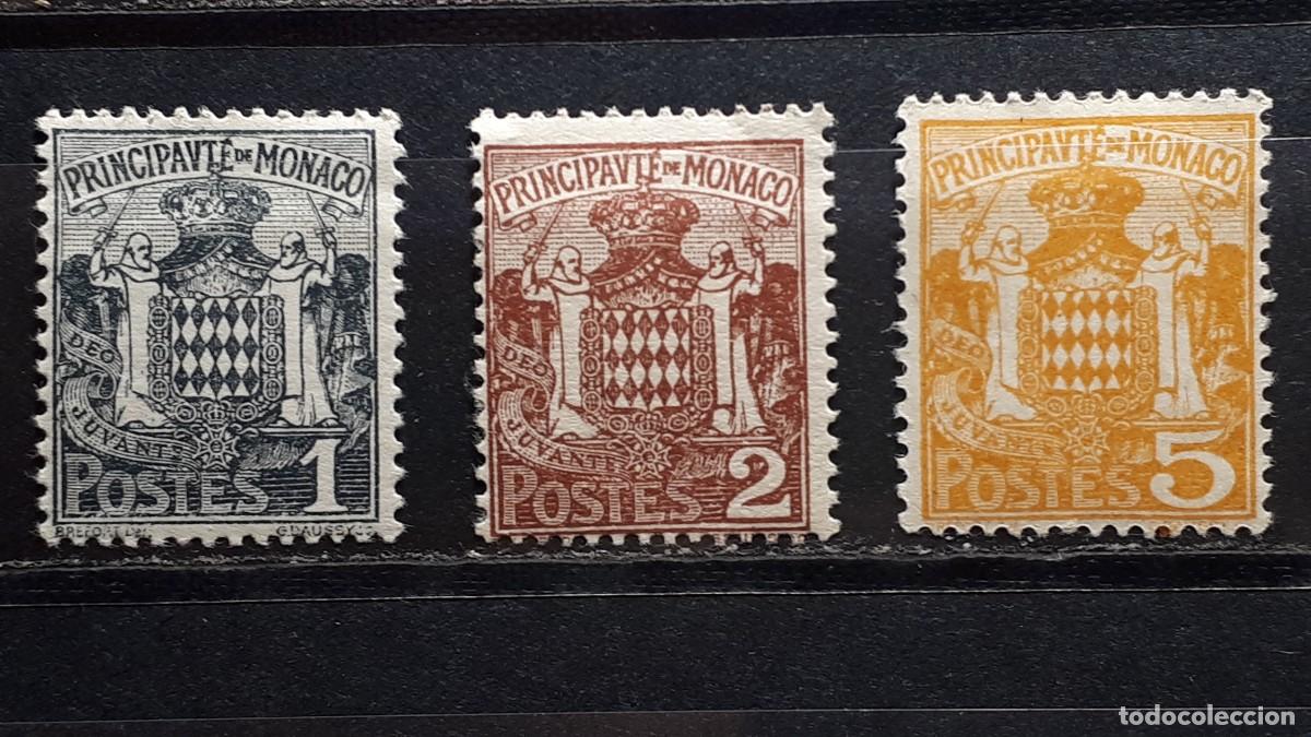 Sellos: M&Oacute;NACO. A&Ntilde;O 1924-33. */**. YVERT 73/4 - Foto 1