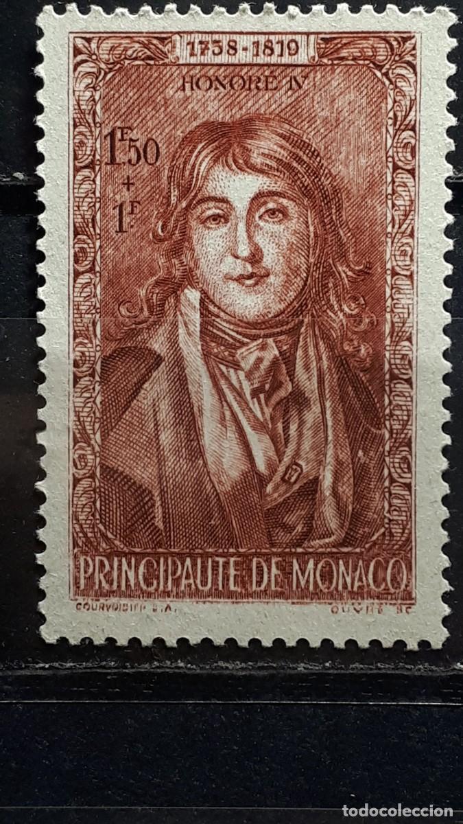 Sellos: M&Oacute;NACO. A&Ntilde;O 1942. **. YVERT 243 - Foto 1