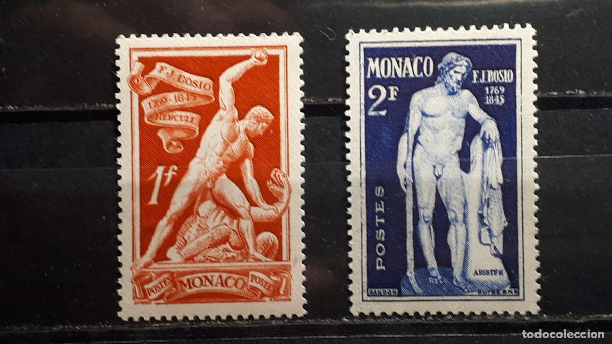 Sellos: M&Oacute;NACO. A&Ntilde;O 1948. *. YVERT 315/6 - Foto 1