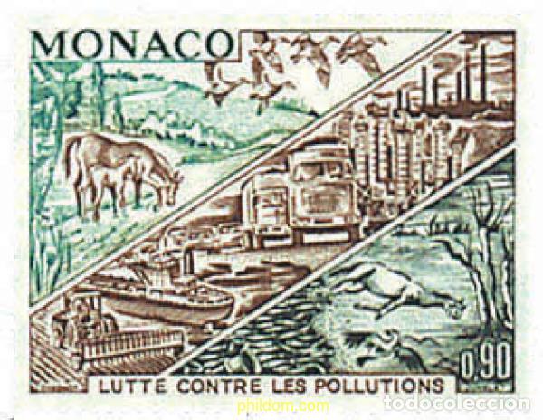 Sellos: 49044 MNH MONACO 1972 LUCHA CONTRA LA POLUCION