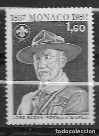 Sellos: MONACO C/ FIJASELLO- FUNDADOR DE BOY SCOUTS