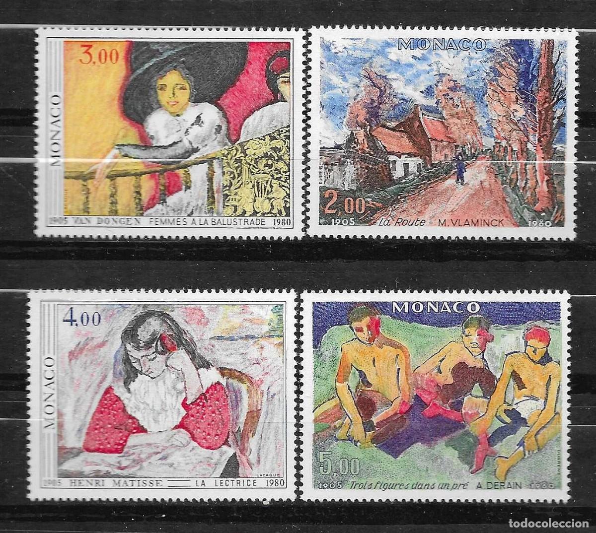 Sellos: MONACO 1980**-EXPO DE OTO&Ntilde;O - SERIE COMPLETA