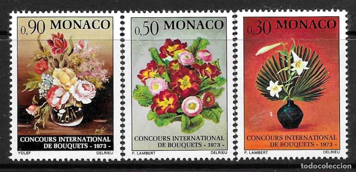 Sellos: MONACO 1972**- - FERIA FLORAL DE MONTECARLO-SERIE COMPLETA