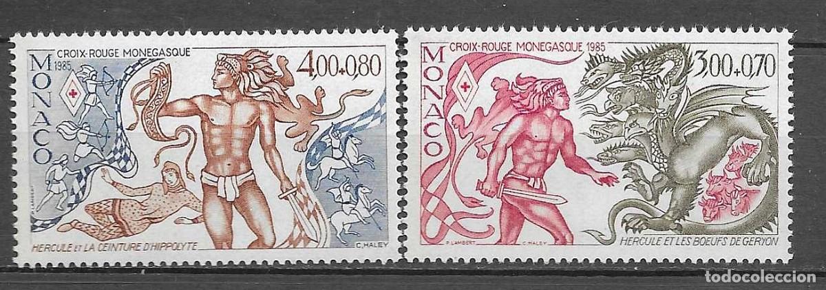 Sellos: MONACO 1975**- -CRUZ ROJA MONEGASCA-LOS 12 TRABAJOS DE HERCULES- SERIE COMPLETA