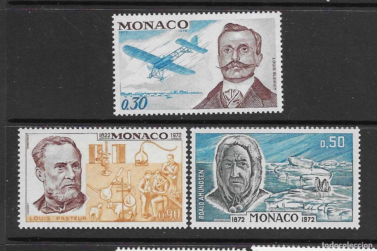 Sellos: MONACO 1972**- -ANIVERSARIOS DE PERSONAJES - SERIE COMPLETA