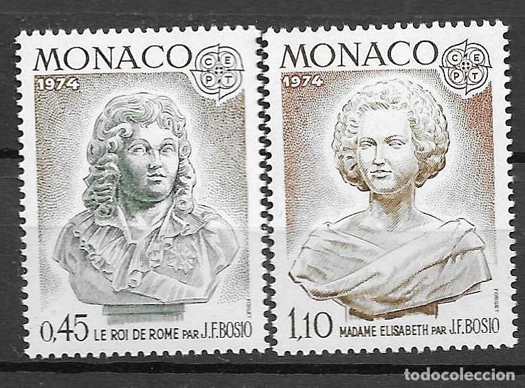 Sellos: MONACO 1974**- ESCULTURAS - SERIE COMPLETA
