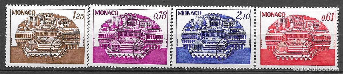 Sellos: MONACO-1978- TCO- PRECANCELADOS- SERIE COMPLETA
