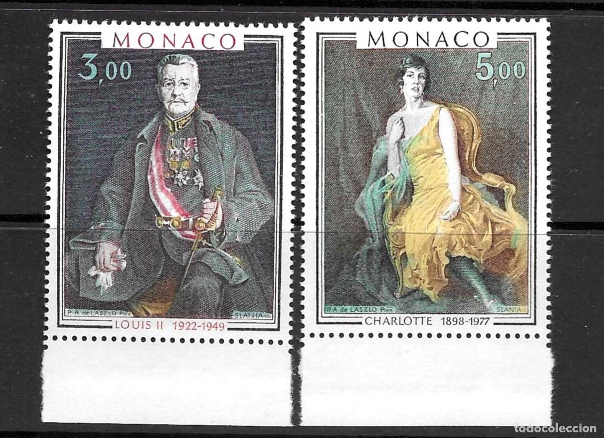Sellos: MONACO-1981**- PINTURA- `PRINCIPE Y PRENCESA DE MONACO
