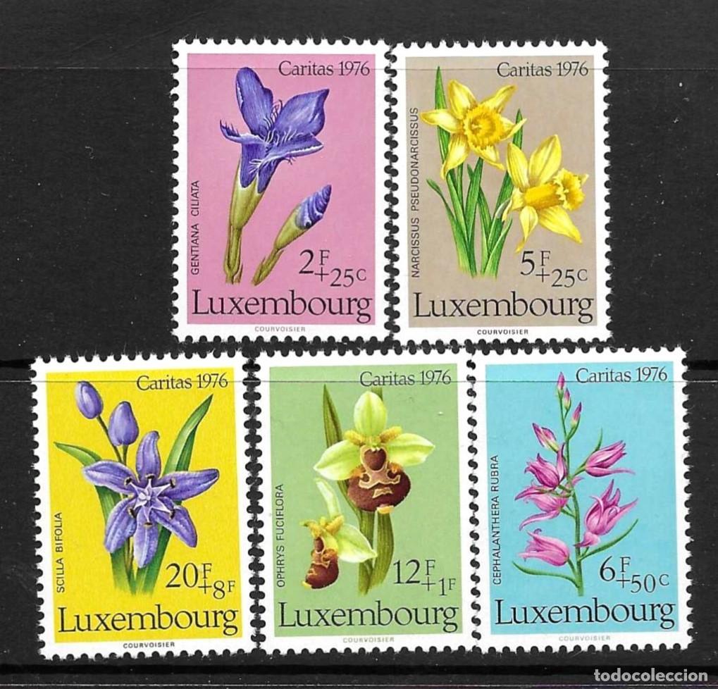 Sellos: LUXEMBURGO-1975**- CARITAS- HORQUIDEAS
