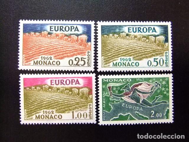 Sellos: L 149 MONACO 1962 / EUROPA CEPT / YVERT 571 / 573 + PA 79 MNH