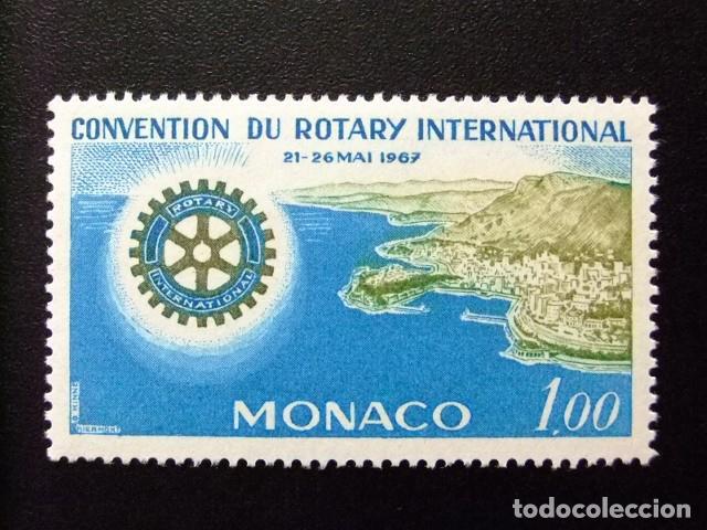Sellos: L 149 MONACO 1967 / CONVENCION DE ROTARY INTERNACIONAL en MONTECARLO / YVERT 726 MNH