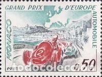 Sellos: M&oacute;naco 1963 SW-736 &rdquo;Gran Premio Europeo de Automovilismo&rdquo;./ Nuevo, sin charnela, MNH.