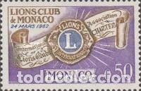 Sellos: M&oacute;naco 1963 SW-737 &rdquo;Lions Club de M&oacute;naco&rdquo;./ Nuevo, sin charnela, MNH.