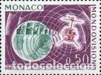 Sellos: M&oacute;naco 1963 SW-739 &rdquo;Uni&oacute;n Europa-Am&eacute;rica por sat&eacute;lite&rdquo;./ Nuevo, sin charnela, MNH.