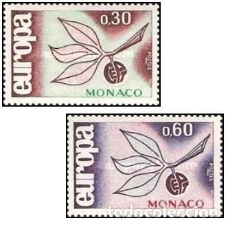 Sellos: M&oacute;naco 1965 SW-818/19 &rdquo;Europa&rdquo;./ Nuevo, sin charnela, MNH.