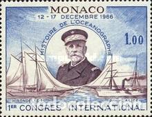 Sellos: M&oacute;naco 1966 SW-847 &rdquo;Historia de la oceanograf&iacute;a&rdquo;./ Nuevo, sin charnela, MNH.
