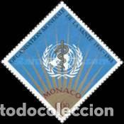 Sellos: M&oacute;naco 1968 SW-921 &rdquo;Org. Mundial de la Salud&rdquo;./ Nuevo, sin charnela, MNH.