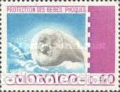 Sellos: M&oacute;naco 1970 SW-967 &rdquo;Protecci&oacute;n beb&eacute;s focas&rdquo;./ Nuevo, sin charnela, MNH.