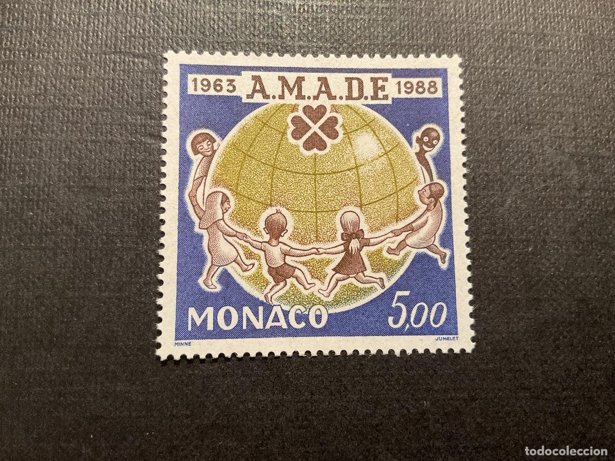 Sellos: MONACO N&ordm; YVERT 1625*** A&Ntilde;O 1988. 25 ANIVERSARIO DE LA ASOCIACION AMADE