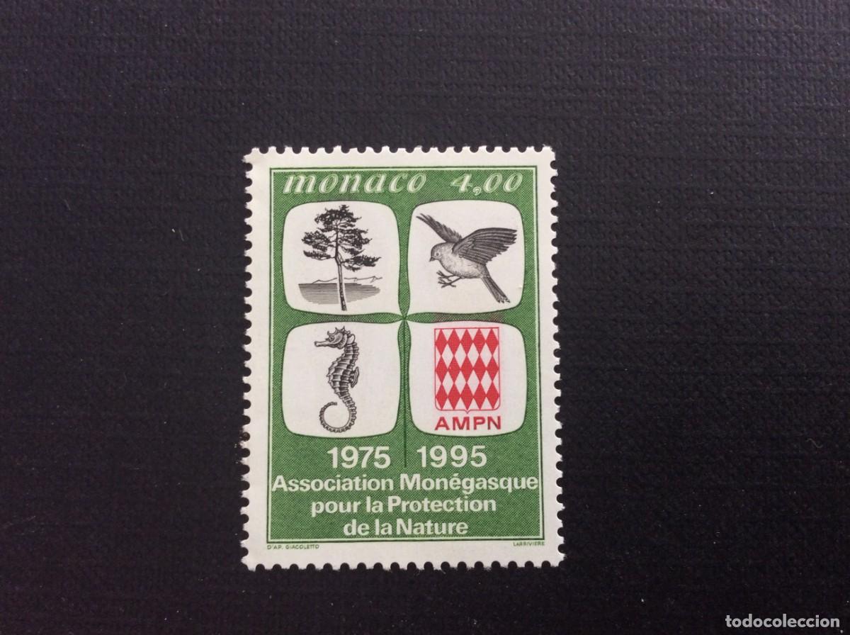 Sellos: MONACO N&ordm; YVERT 1995*** A&Ntilde;O 1995 20 ANIVERSARIO DE ASOC.MONEGASCA PROTECCION DE LA NATURALEZA