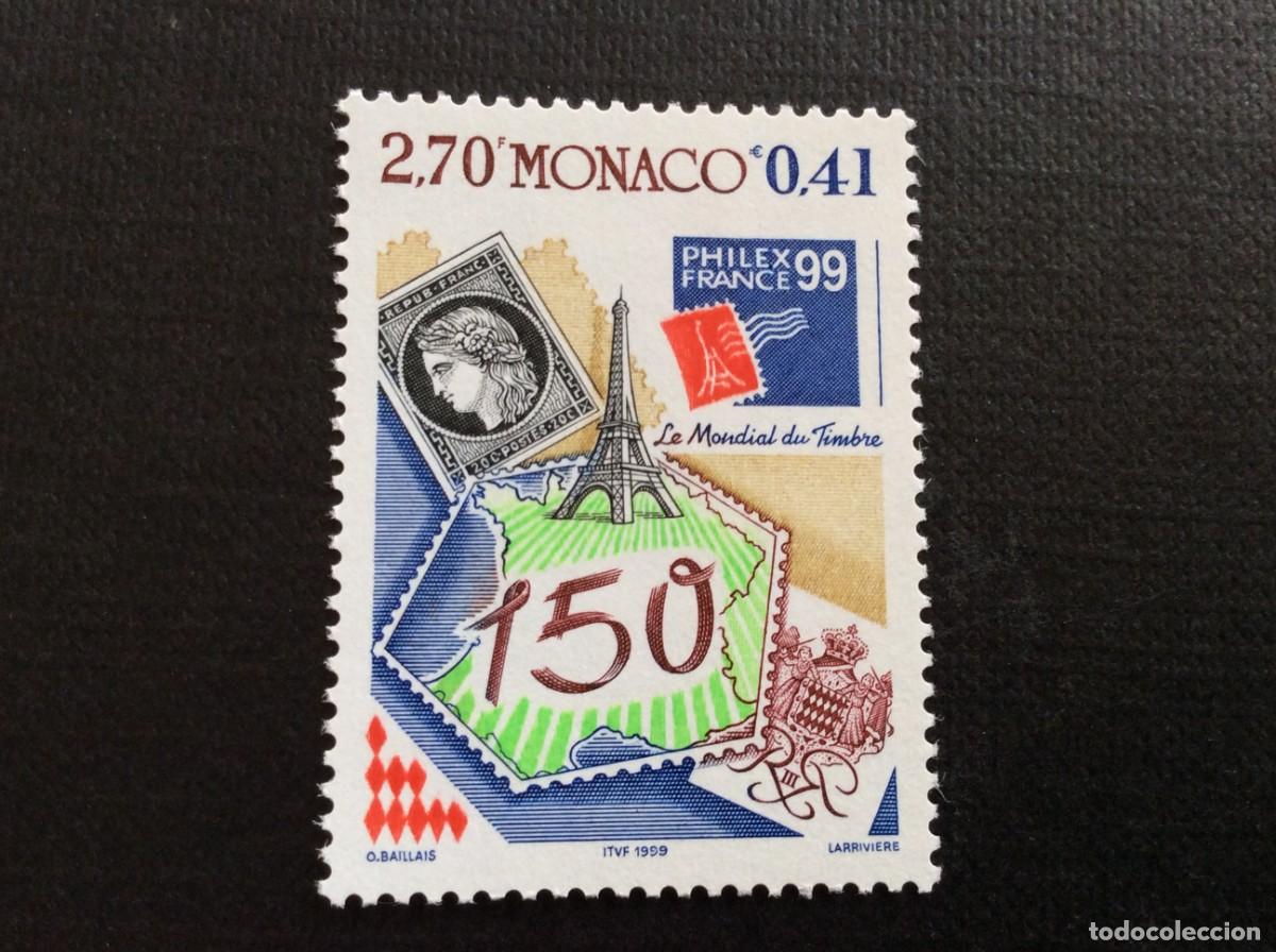 Sellos: MONACO N&ordm; YVERT 2207*** A&Ntilde;O 1999. EXPOSICION FILATELICA INTERNACIONAL