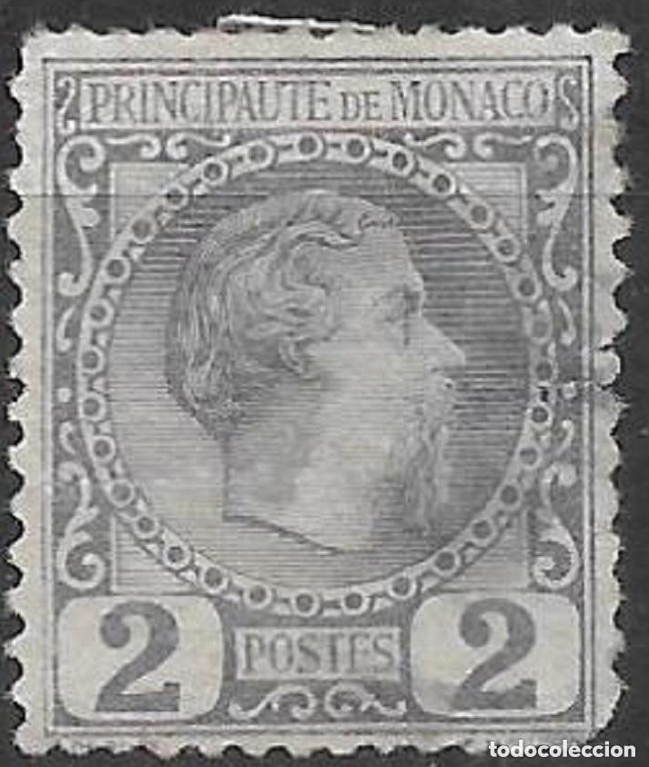 Sellos: M&oacute;naco 1885 Michel 2 usado 30&euro; - 18/4