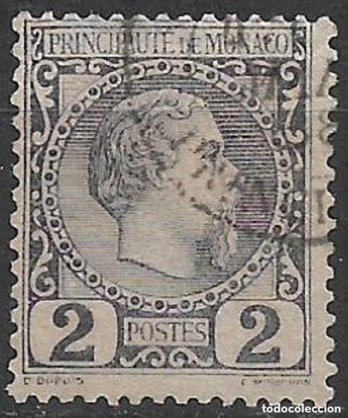 Sellos: M&oacute;naco 1885 Michel 2 usado 30&euro; - 18/4