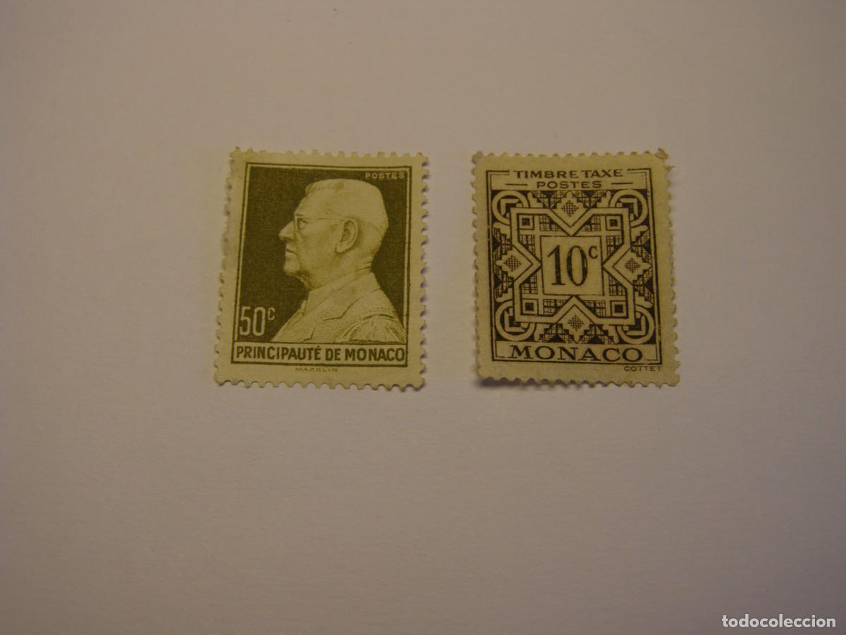 Sellos: Sellos antiguos de M&oacute;naco. - Foto 1