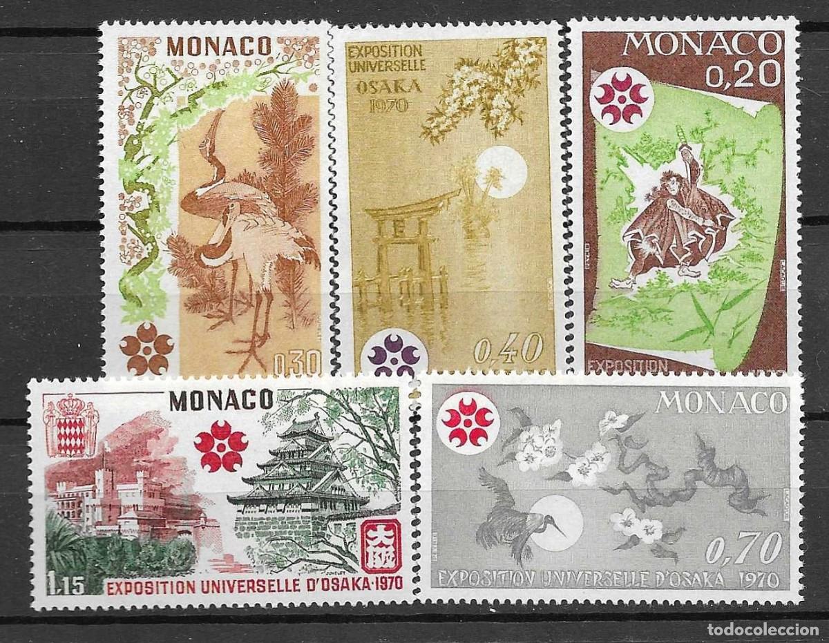 Sellos: MONACO-1970 ** - EXPO UNIVERSAL DE OSAKA -SERIE COMPLETA