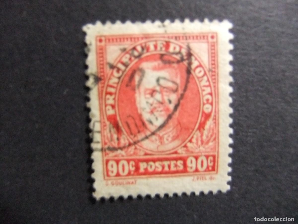 Sellos: 107 MONACO 1933 / PRINCIPE LUIS II / YVERT 117 FU