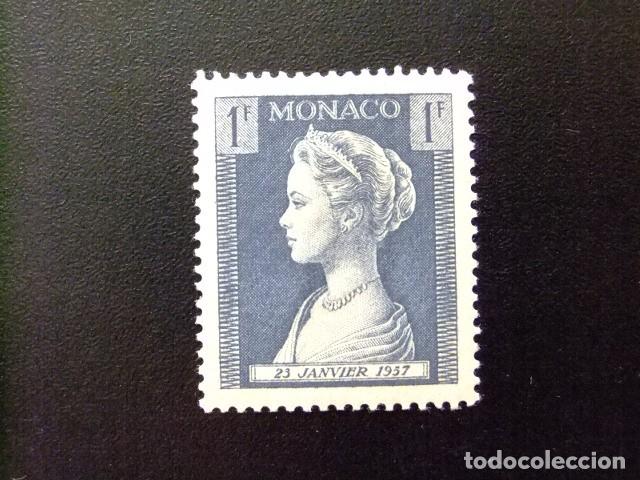 Sellos: 107 MONACO 1957 / PRINCESA CAROLINA / YVERT 478 MH