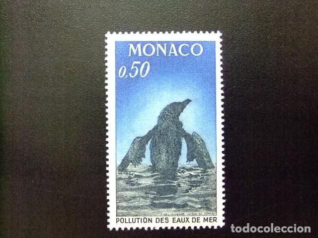 Sellos: 107 MONACO 1971 / CONTRA la POLUCI&Oacute;N de los MARES / YVERT 859 MNH