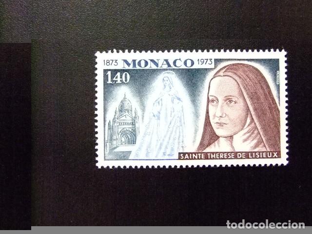 Sellos: 107 MONACO 1973 / BASILICA de LISIEUX - la VIRGEN y SANTA TERESA CARMELITA / YVERT 930 MNH