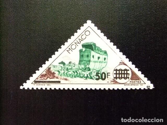 Sellos: 107 MONACO 1956 / SELLO de 1953 SOBRECARGADO (nuevo valor ) / YVERT 471 MNH