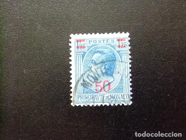 Sellos: 107 MONACO 1926 / PRINCIPE LUIS II sobrecargado nuevo valor / YVERT 108 FU