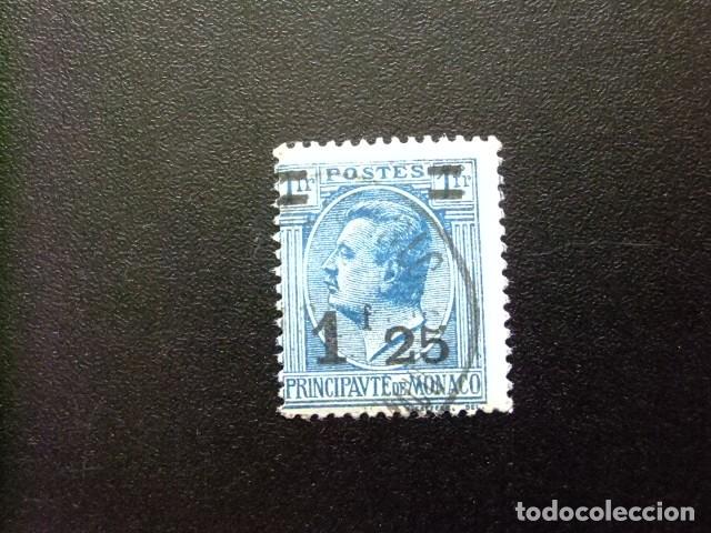 Sellos: 107 MONACO 1926 / PRINCIPE LUIS II sobrecargado nuevo valor / YVERT 109 FU