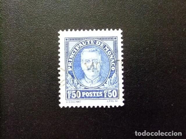 Sellos: 107 MONACO 1933 / X ANIVERSARIO PRINCIPE LUIS II / YVERT 118 FU