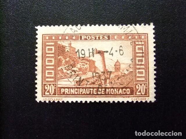 Sellos: 107 MONACO 1933 / PAISAJES - SUBIDA HACIA el PALACIO / YVERT 120 FU