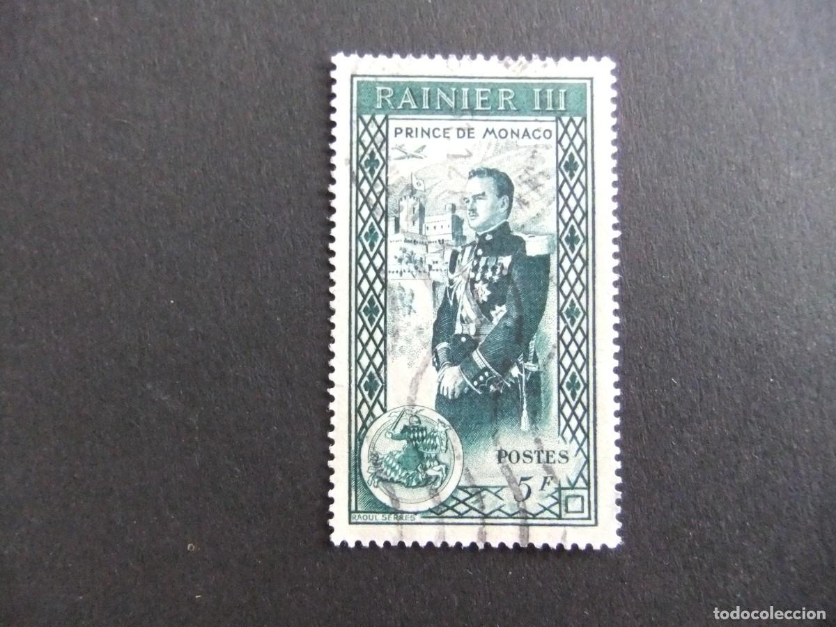 Sellos: 107 MONACO 1950 / PRINCE RAINIER III / YVERT 341 FU