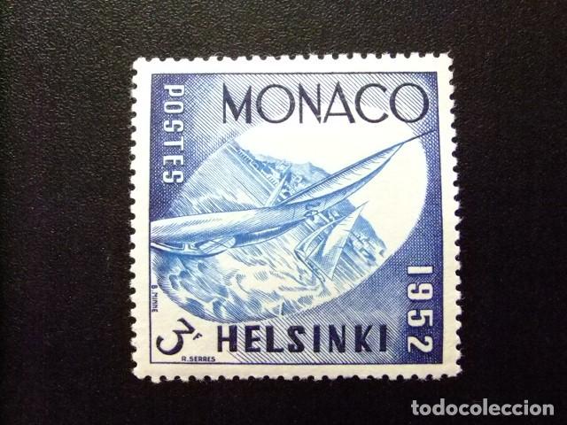 Sellos: 107 MONACO 1953 / JUEGOS OLIMPICOS HELSINKI - REGATAS / YVERT 388 MH