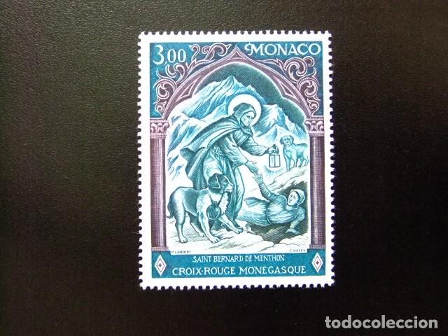 Sellos: 107 MONACO 1974 / SAINT BERNARD de MENTON - CRUZ ROJA MONEGASCA / YVERT 956 MNH